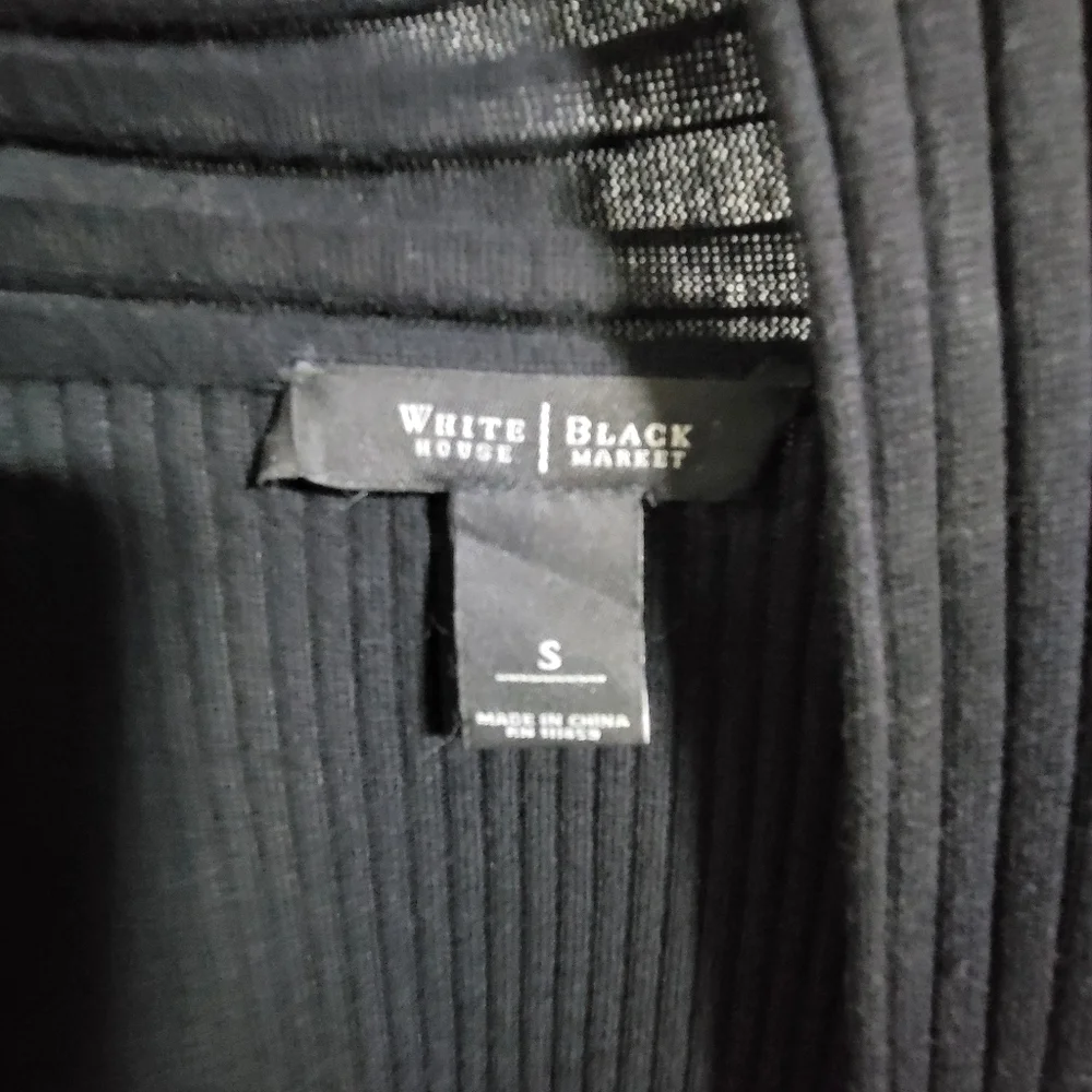 White House Black Market Sweeping Ribbed Cardigan, Size S